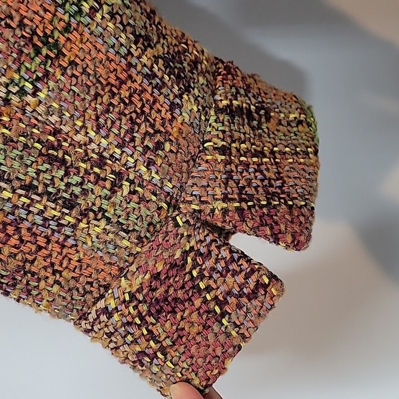 Coldwater Creek Tweed Wool Multicolor One Button Blazer - Picture 8 of 8